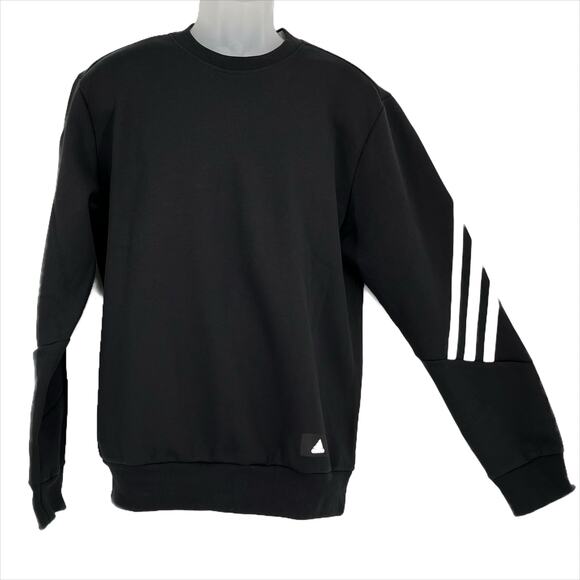 Adidas Crew Neck Multi Sport Sweatshirt in Black/White Size Medium - Picture 1 of 9